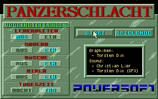 Panzerschlacht atari screenshot